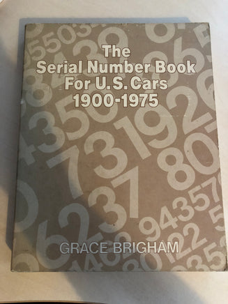 The Serial Number Book For U.S. Cars, 1900-1975 - Transporterama