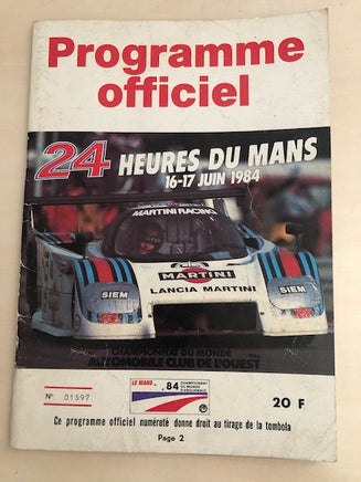 Le Mans 24 Hours 1984 Race Programme - Transporterama