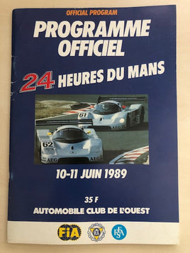 Le Mans 24 Hours 1989 Race Programme (great condition) - Transporterama